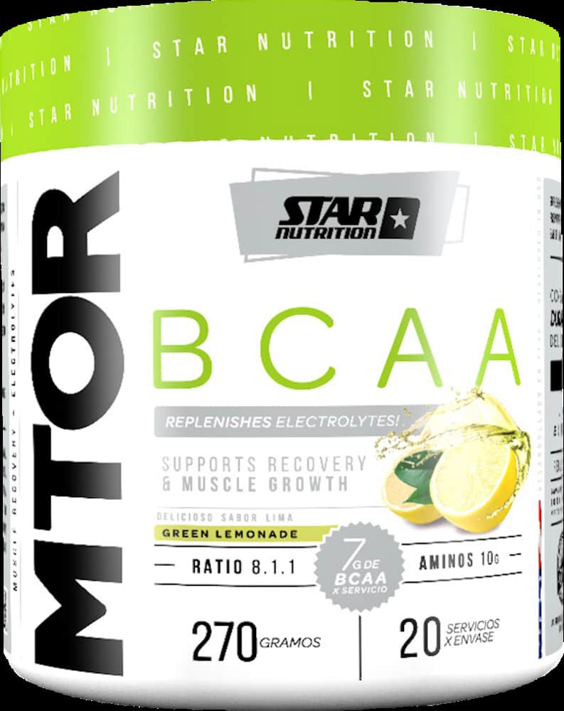 BCAA 2000 Star Nutrition.
270g. 20 servicios. Lima/ Frutilla-Lima.