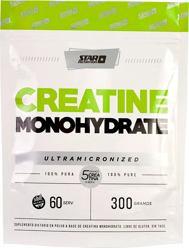 Creatina Monohidratada Star Nutrition.
300g. Doypack.