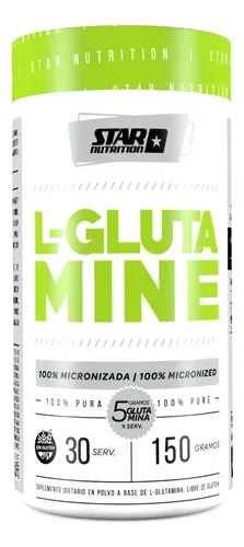 L- Glutamina Star Nutrition.
150 gramos. 30 servicios.